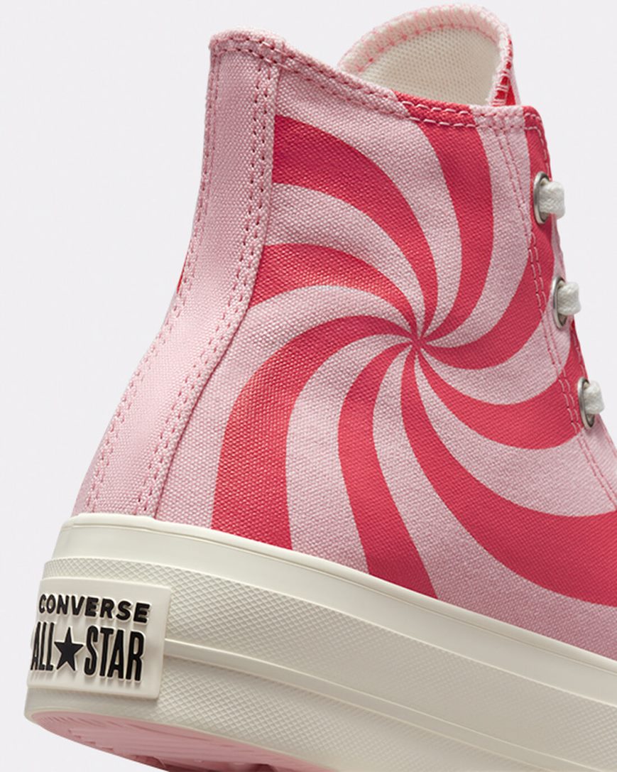 Women's Converse Chuck Taylor All Star Lift Color Candy High Top Platform Shoes Orange Pink | AU 3C619N